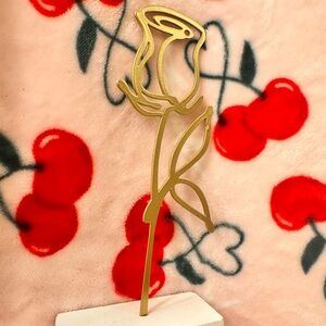 gold rose room decor